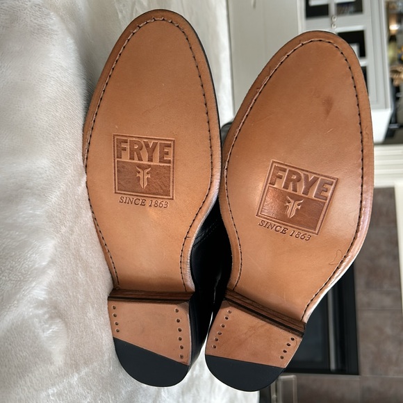 New Frye Dorado Tall Black Knee High Riding Boots Size 5.5 - Picture 4 of 10